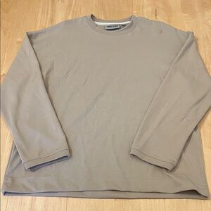 Against All Others Heavyweight Men's Taupe Long Sleeve Tee